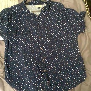 Universal threads floral button down shirt
